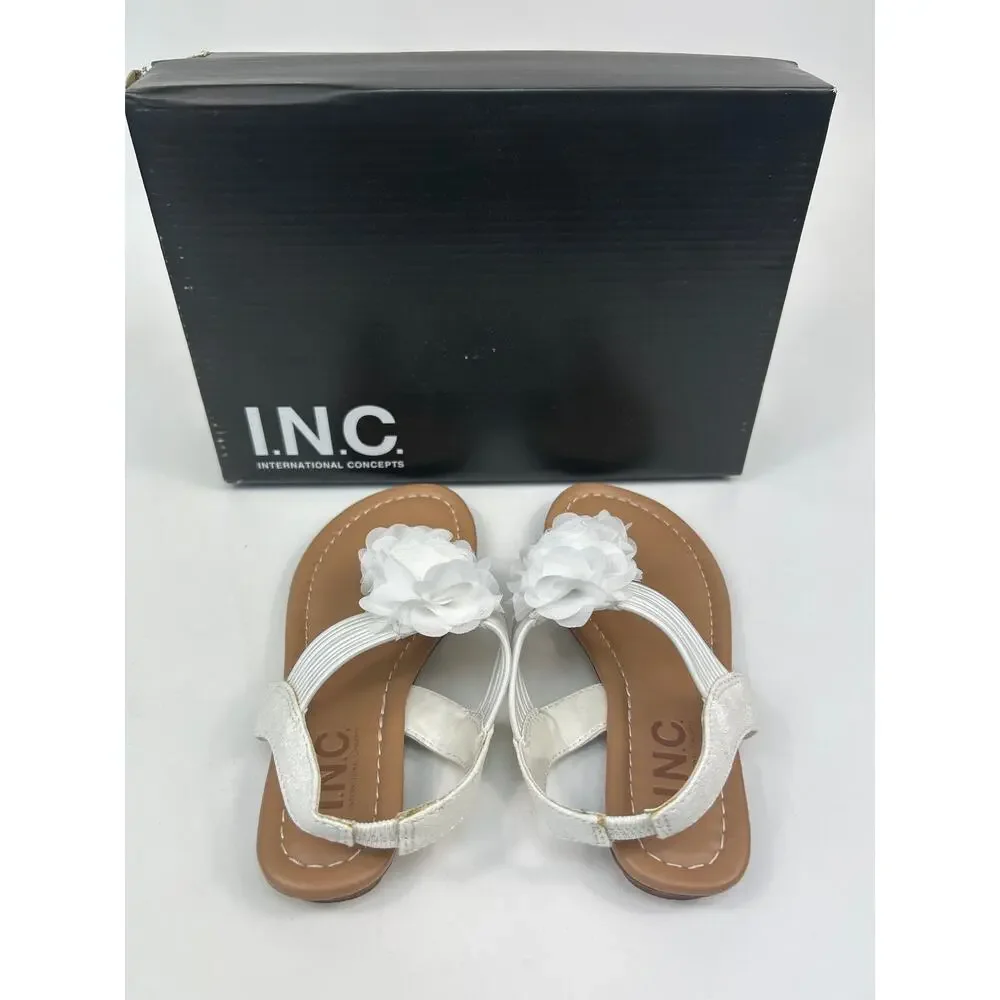 I.N.C. International Concepts Kiara White Sandals Size 12‎ M